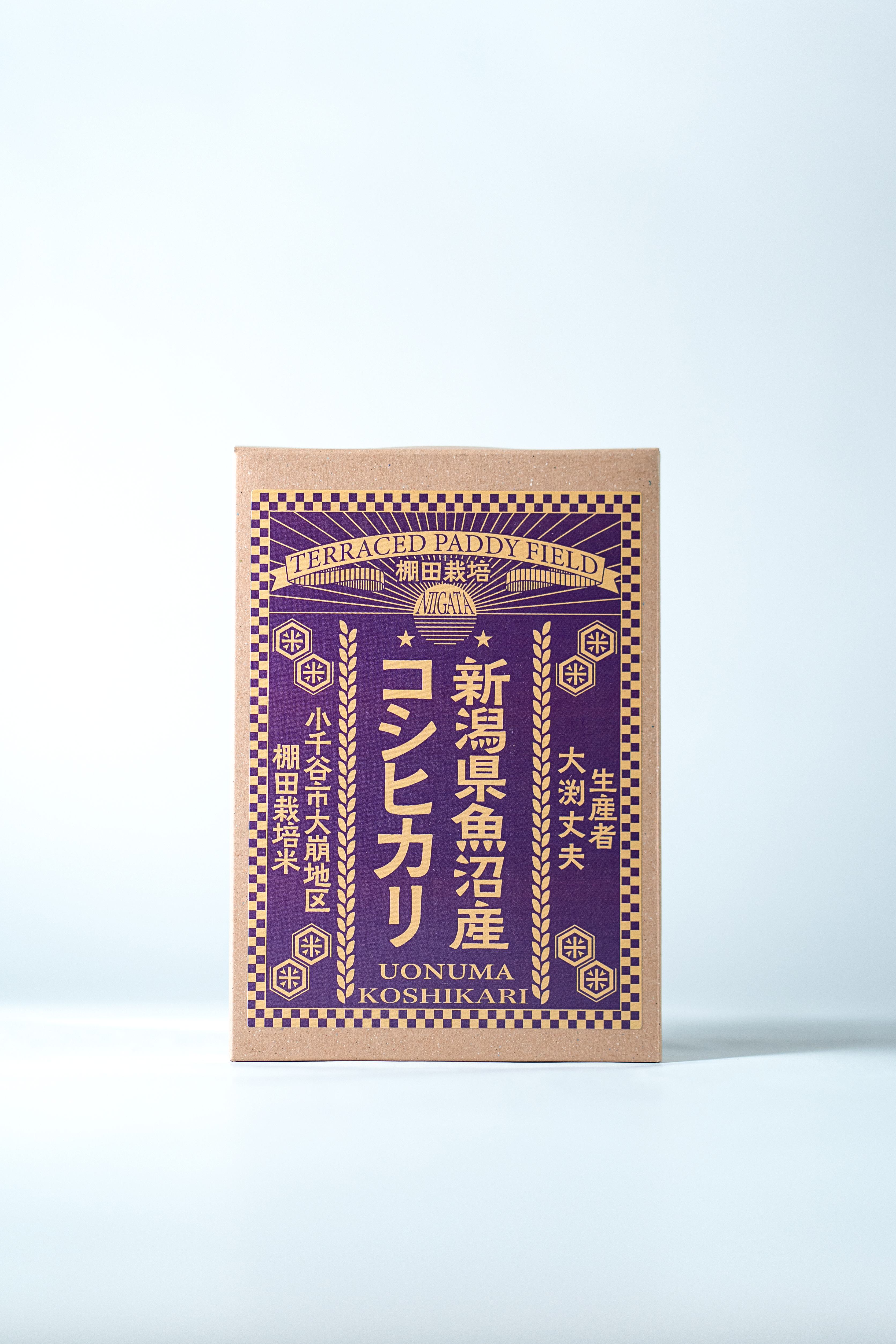 令和7年産棚田米 新潟県魚沼産(大崩地区)コシヒカリ 300g 精米 真空パック (生産者：大渕丈夫）