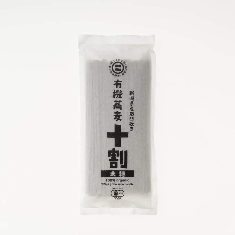【イチカラ畑】有機蕎麦 十割(180g)　太麺