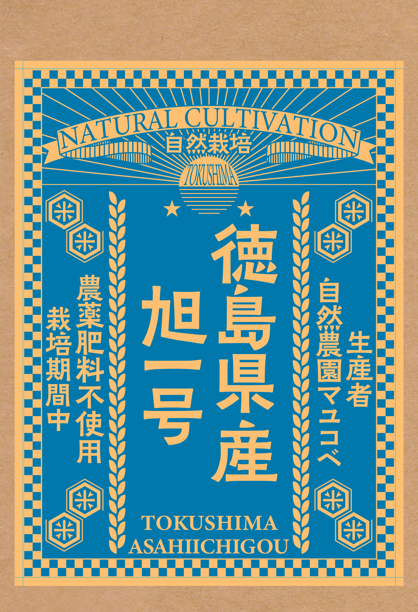 令和7年産 自然栽培 徳島県産 旭一号 300g 精米 真空パック（生産者：自然農園マユコベ）